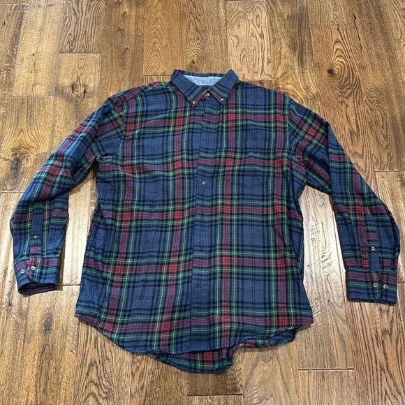 Izod Other - Izod Men’s Flannel. Blue/Burgundy/Green Plaid. Sz L.